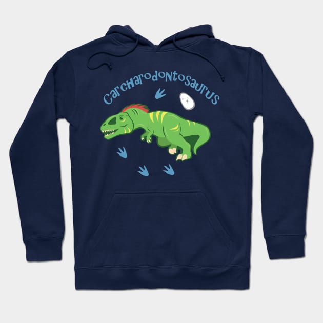 Cute Carcharodontosaurus Hoodie by SakuraDragon